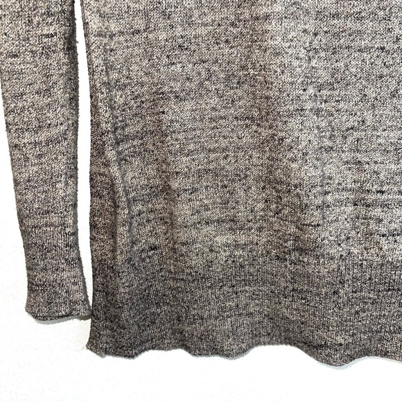 GAP Brown Heathered Snap Neck Turtleneck Tunic Sweater Small Women’s - Picture 5 of 12